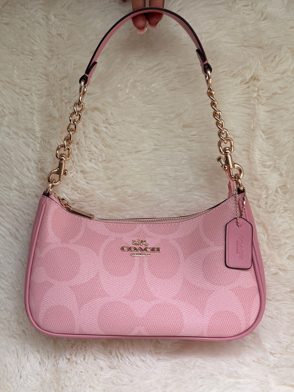 Pink Coach Teri Shoulder Bag